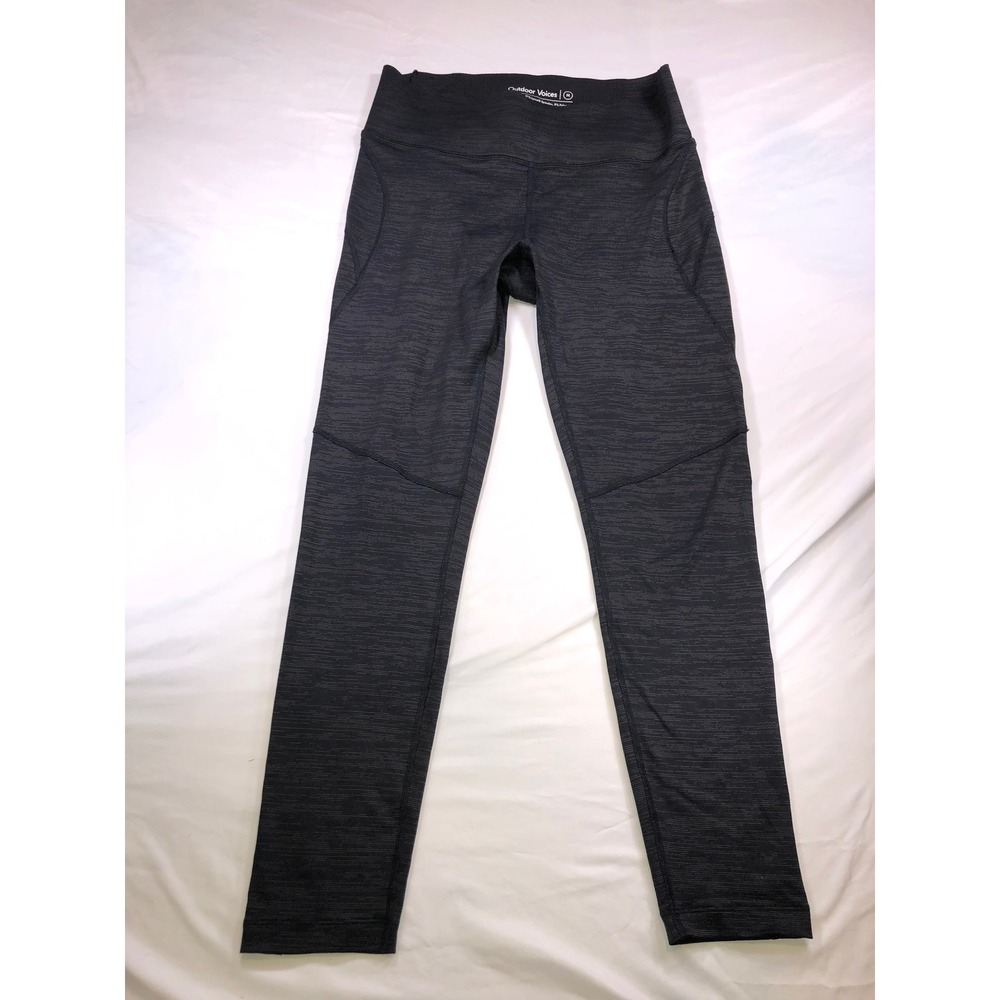 Outdoor‎ Voices Warmup Leggings Charcoal Grey Space Dye High Rise Womens Medium